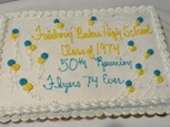 Fairborn Baker High School Class of 1974 Reunion Cake