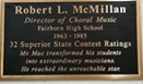 Robert L. McMillan Plaque